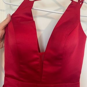Red formal cocktail dress Size 2